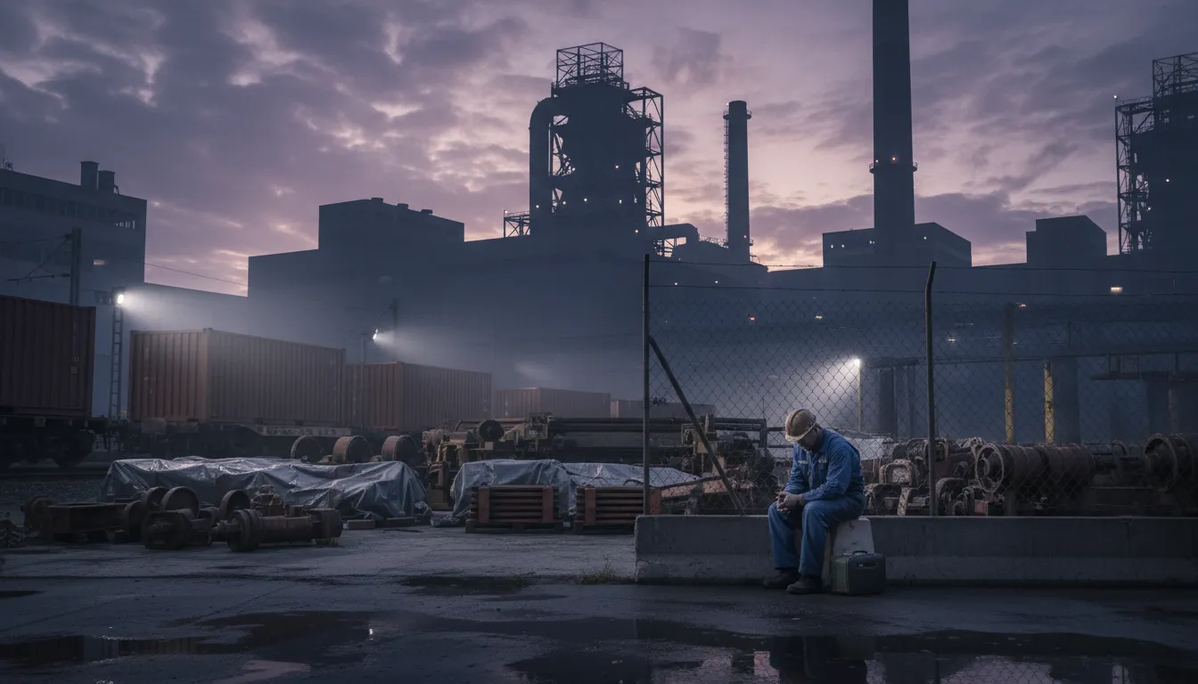 Priemyselná výroba na Slovensku zaznamenala prudký pokles o 8,5 percenta