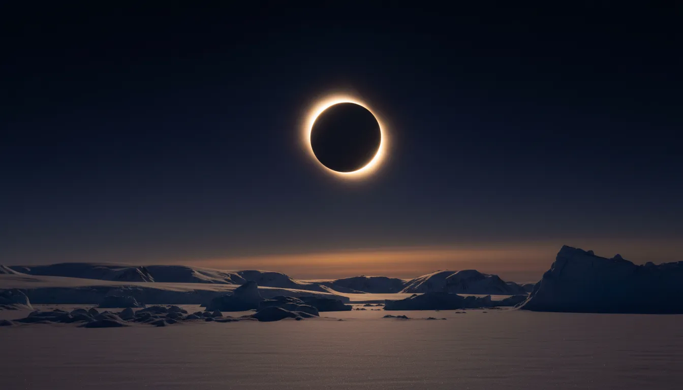 Ohnivý prsteň nad Antarktídou: zatmenie Slnka