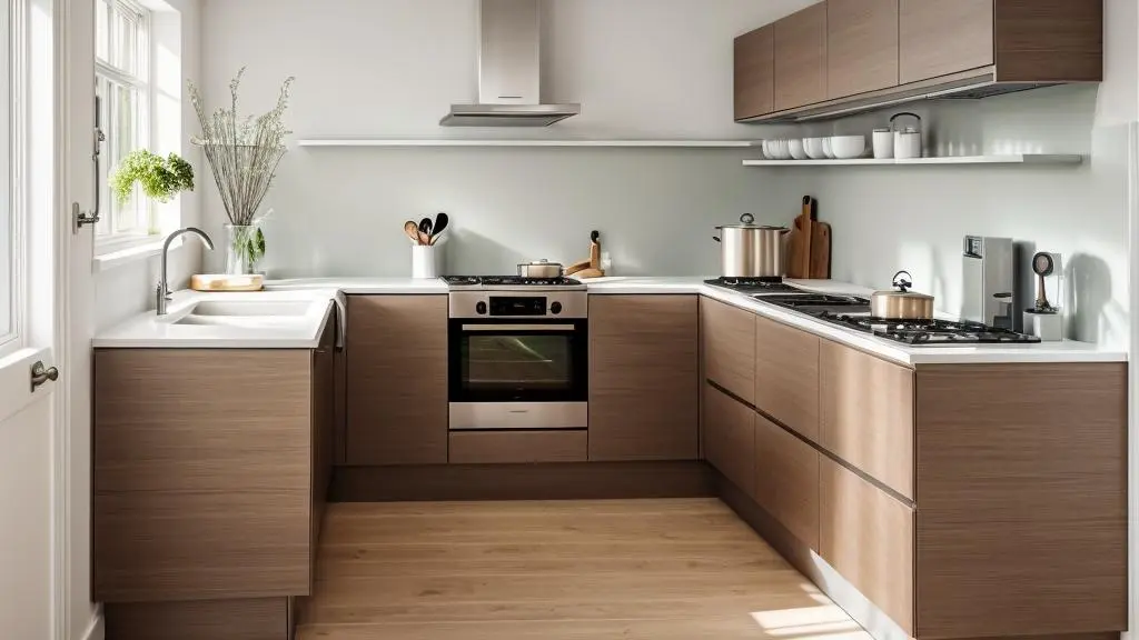 Ergonomické rozloženie kuchyne do tvaru U