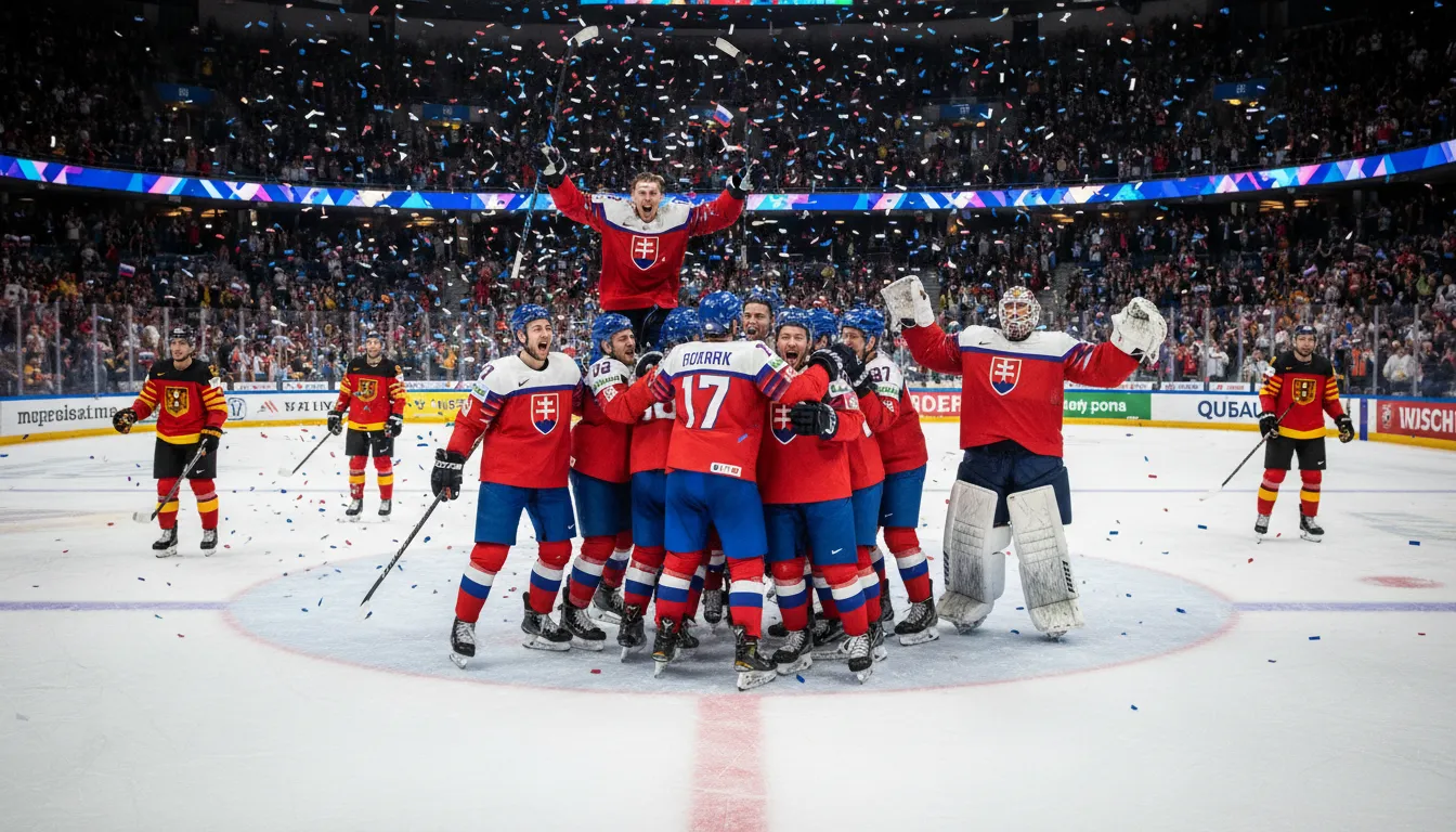 A szlovákok a 2026-os téli olimpián a Németország 6:2-es legyőzése után bejutottak az elődöntőbe.