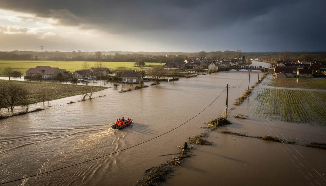 Sztorm Pedro wywołał historyczne powodzie wzdłuż francuskiej Garonny