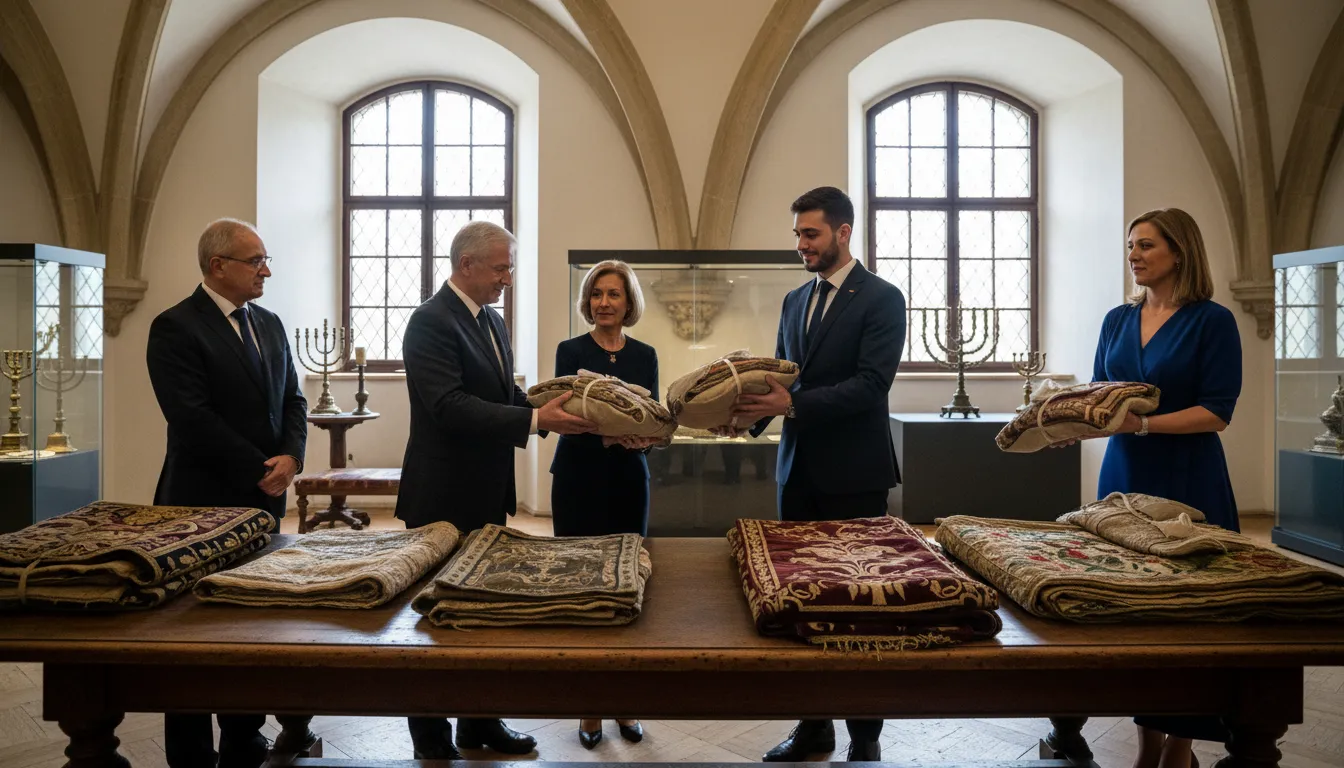 Praga zwróciła Grecji 39 synagogalnych tkanin