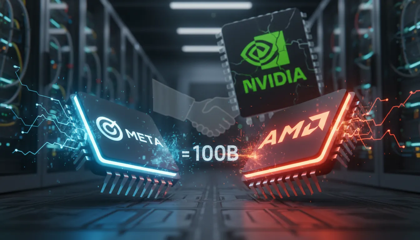 A Meta 100 milliárd dolláros AMD-megállapodása kihívja az Nvidia mesterséges intelligencia chipjeinek uralmát