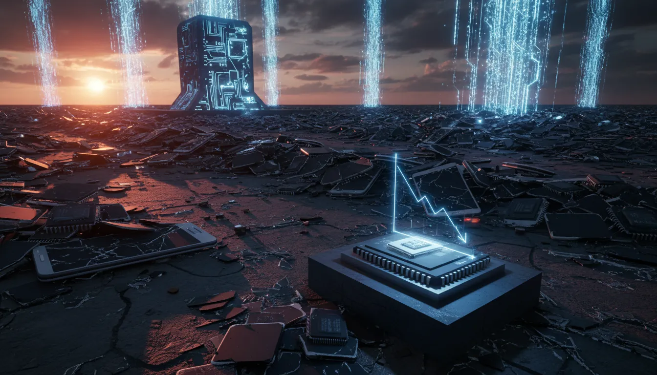 Rekordmélységbe zuhanhat az okostelefon-piac, ahogy a mesterséges intelligencia felfalja a memóriát