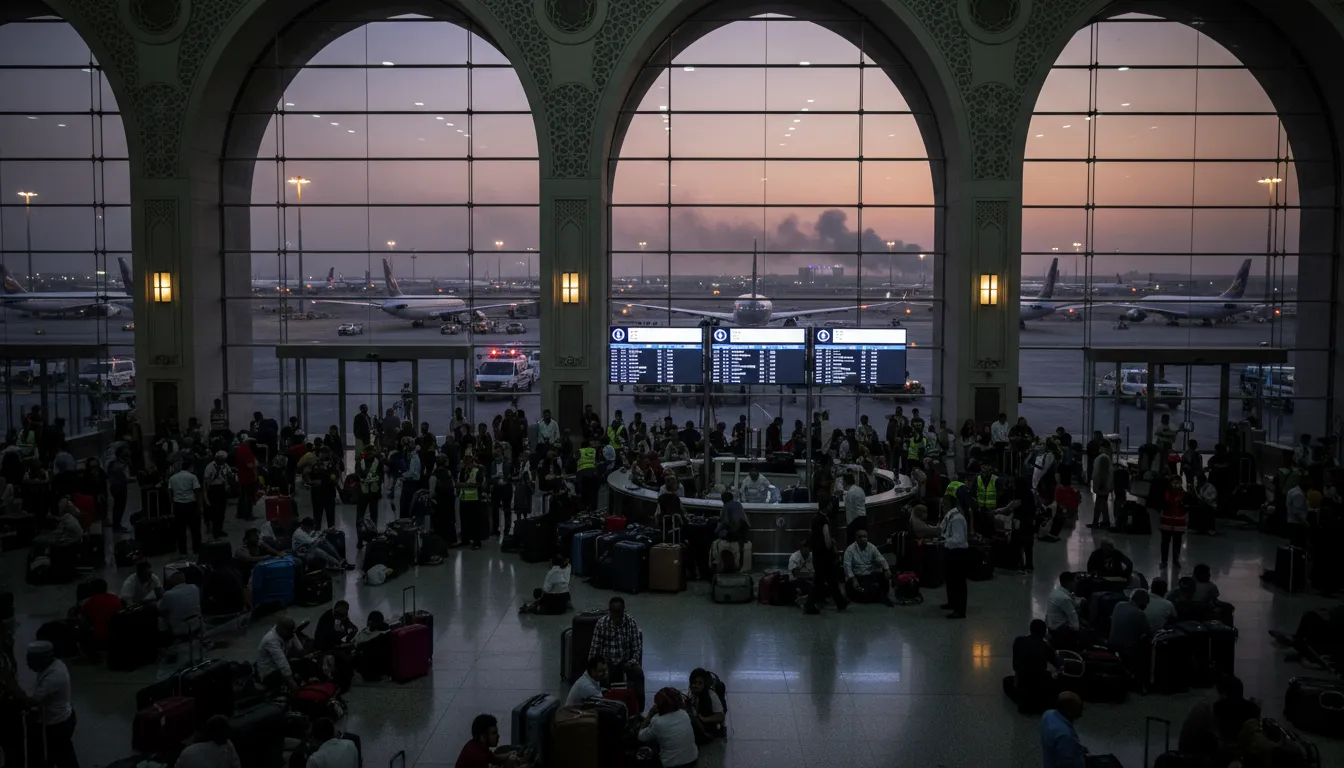 Légtérzárlat a Közel-Keleten: járatok százai rekedtek a földön