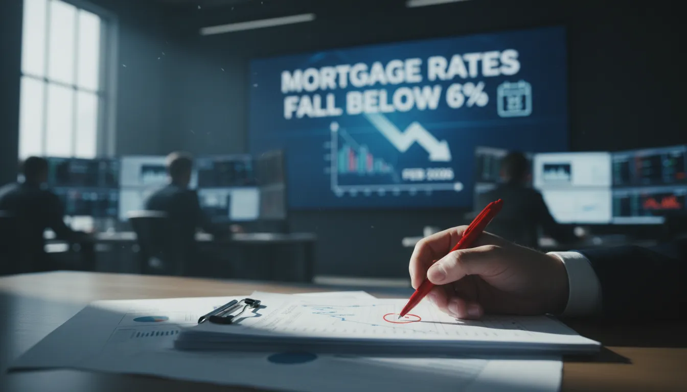 Stopy hipoteczne w USA spadają poniżej 6% po 3,5 roku