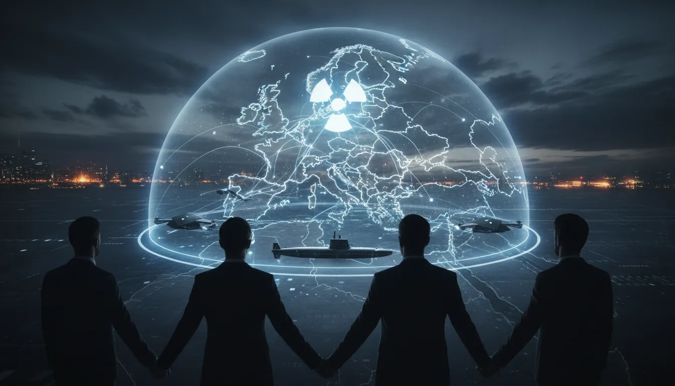 Macron kiterjeszti a nukleáris védőernyőt európai szövetségeseire