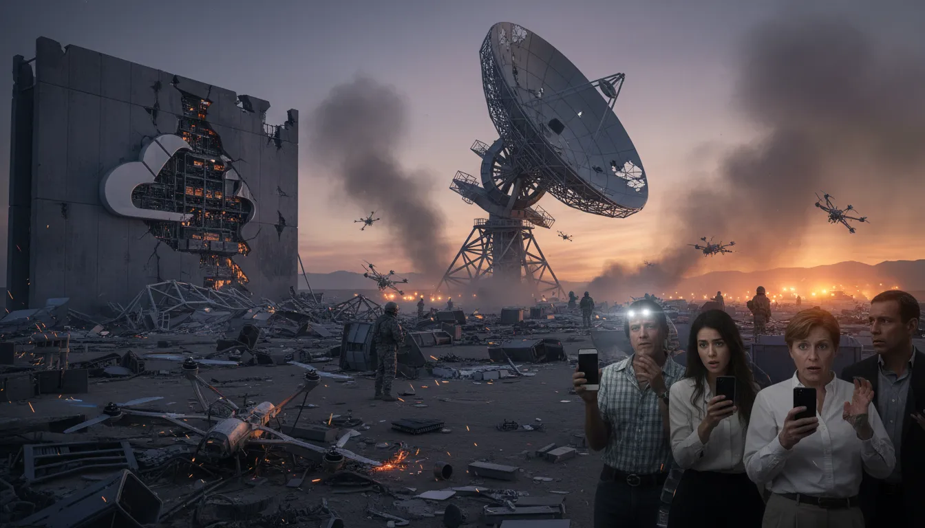 Iráni dróntámadások érték az AWS-t, megbénítva a banki szolgáltatásokat a Perzsa-öbölben