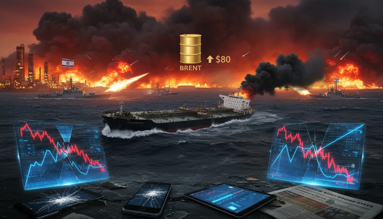 Kryzys w Cieśninie Hormuz windował ceny ropy i wywołał panikę na rynkach