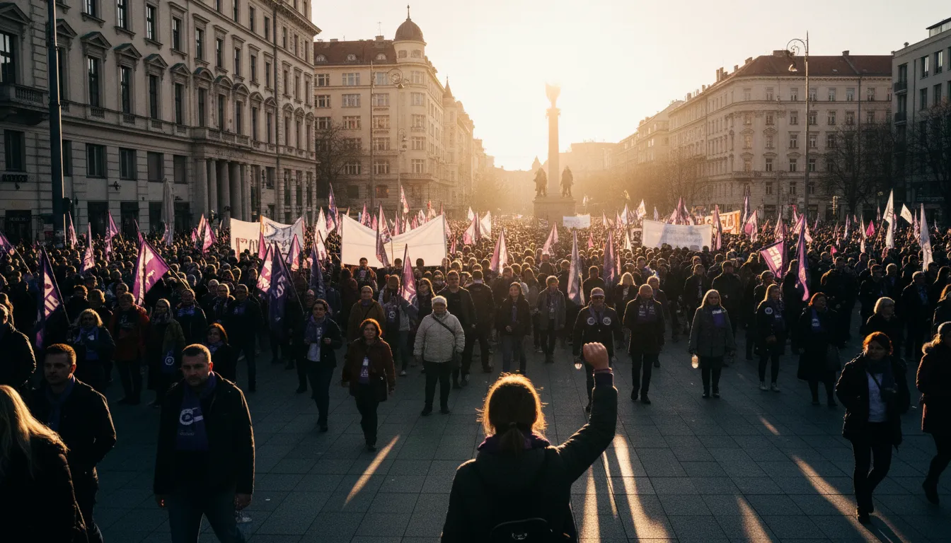 Nők jogaiért tüntetett több ezer ember Szlovákiában