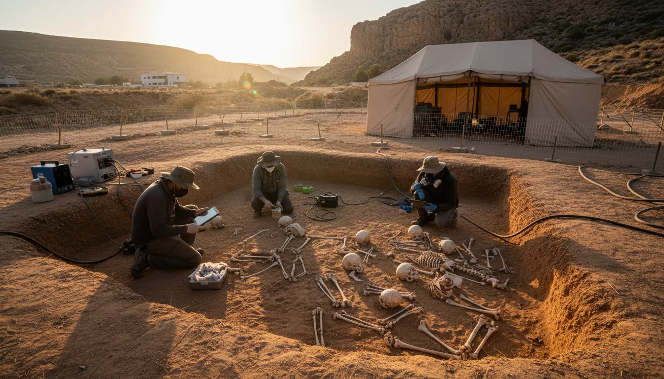 Hogyan fejtik meg a régészek az ősi tömegsírokat?