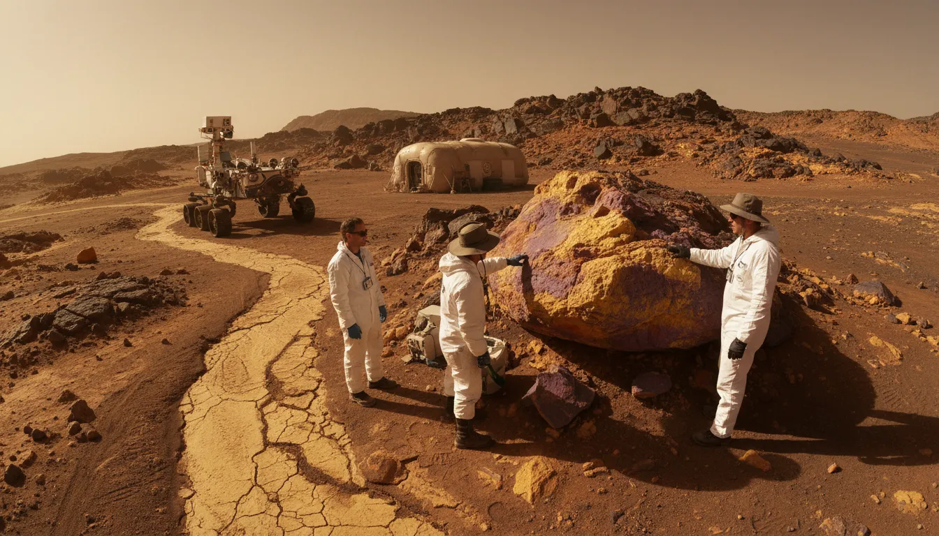 Új ásványt találtak a Marson ősi kénlerakódásokban