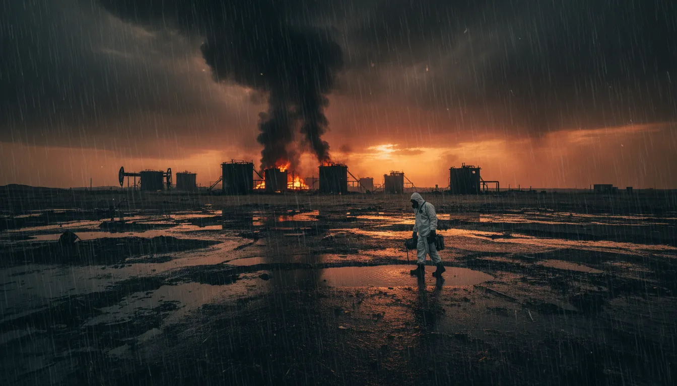 WHO: Iránt az olajipari létesítmények elleni csapások után „fekete eső” fenyegeti, ami súlyos egészségügyi kockázatot jelent