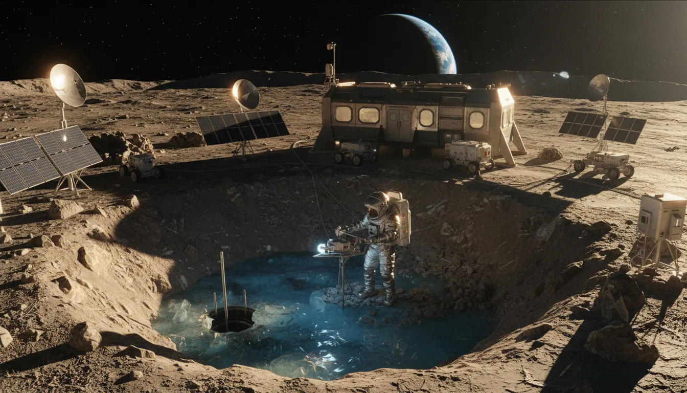 Ako sa vodný ľad udržiava na Mesiaci a prečo je to dôležité