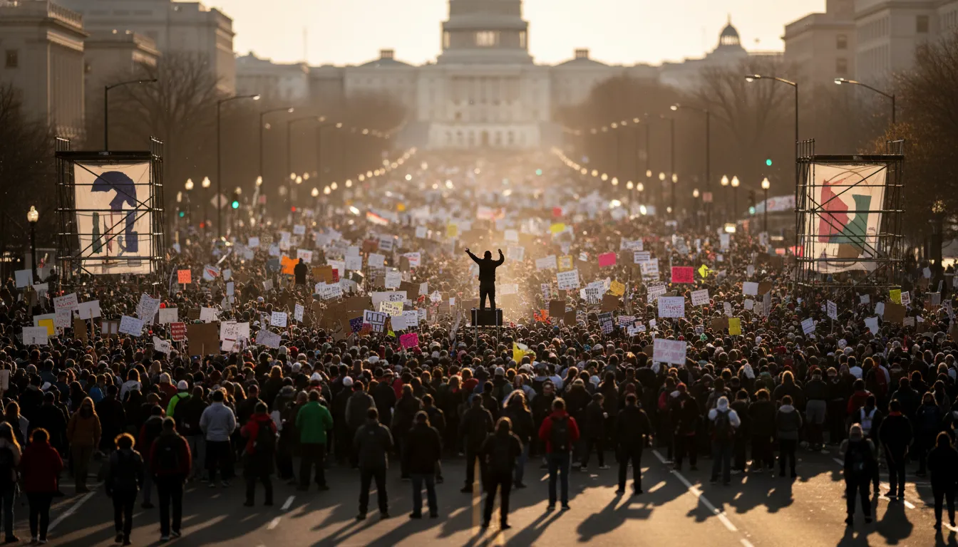 "Žiadni králi": Milióny ľudí pochodovali v potenciálne najväčšom proteste v USA