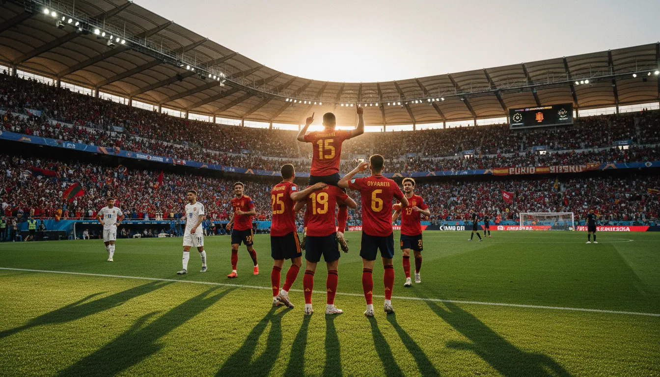 España golea 3-0 a Serbia con doblete de Oyarzabal