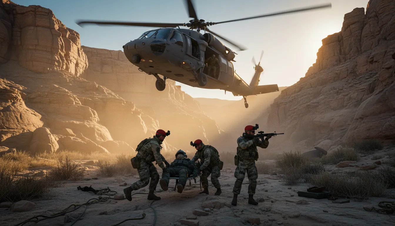 Cómo funciona la búsqueda y rescate en combate tras las líneas enemigas