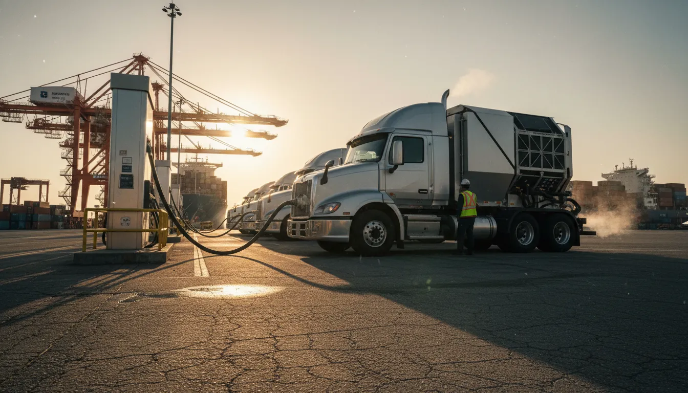 Hogyan működnek a hidrogén üzemanyagcellák a nehézgépjárművekben?