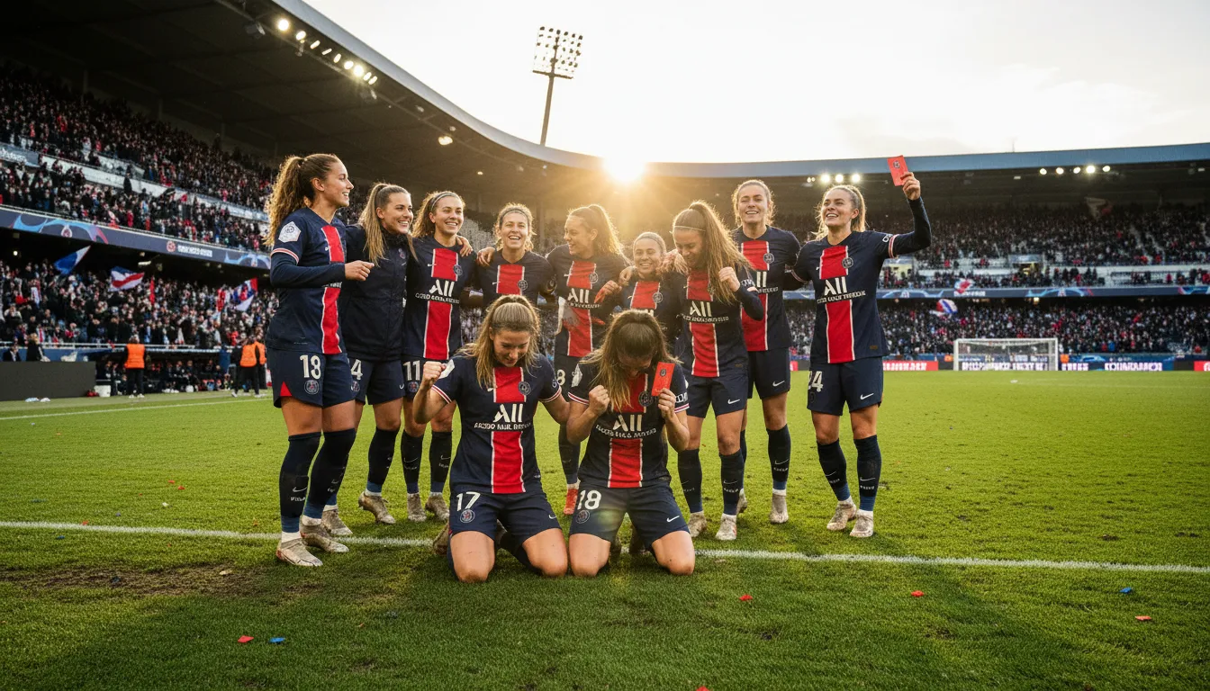 Le PSG féminin en finale malgré deux expulsions