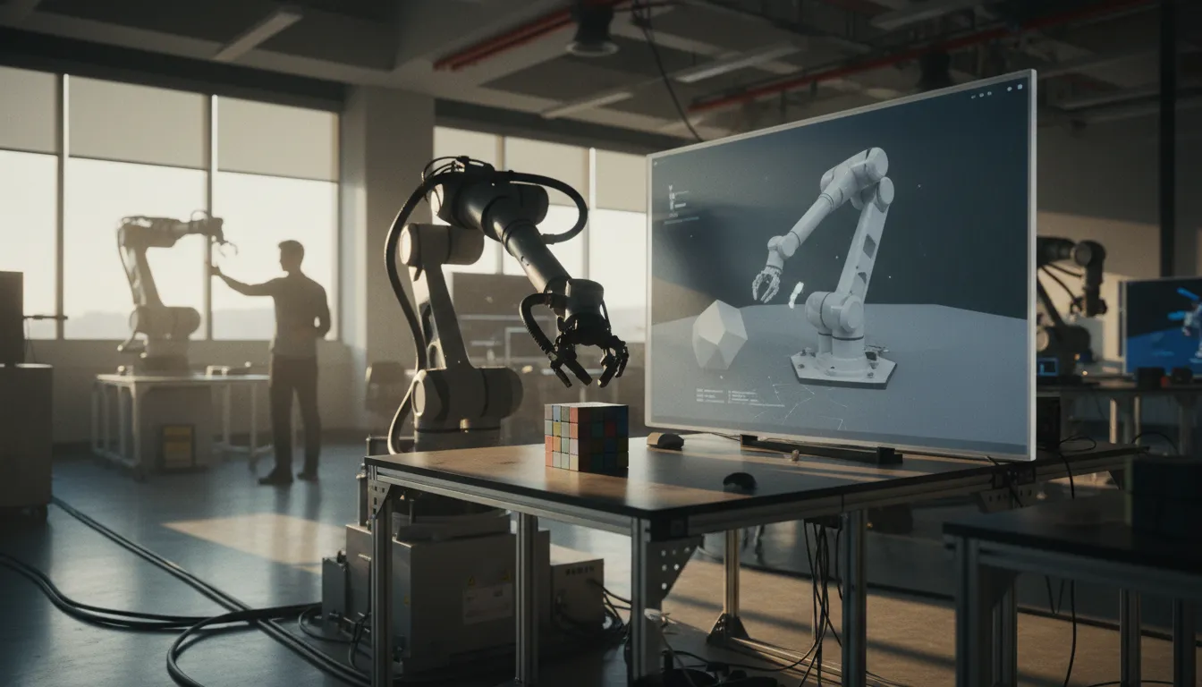 Cómo funciona la transferencia 'Sim-to-Real': enseñar a robots en mundos virtuales